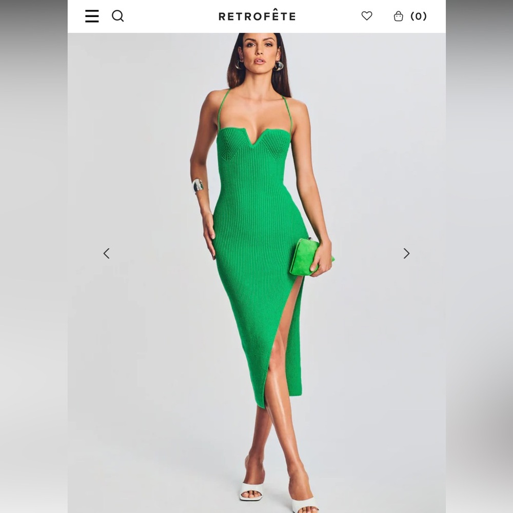 Retrofete Green Maxi Dress